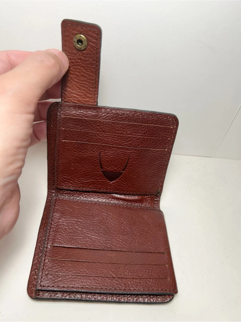 Hidesign Bose W2 Men's Genuine Brown Leather Wallet, Rebels Collection, EUC